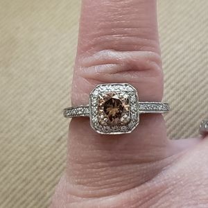 Champagne diamond ring
